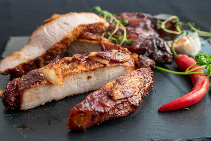 Bone-In Pork Loin with a Spicy Twist