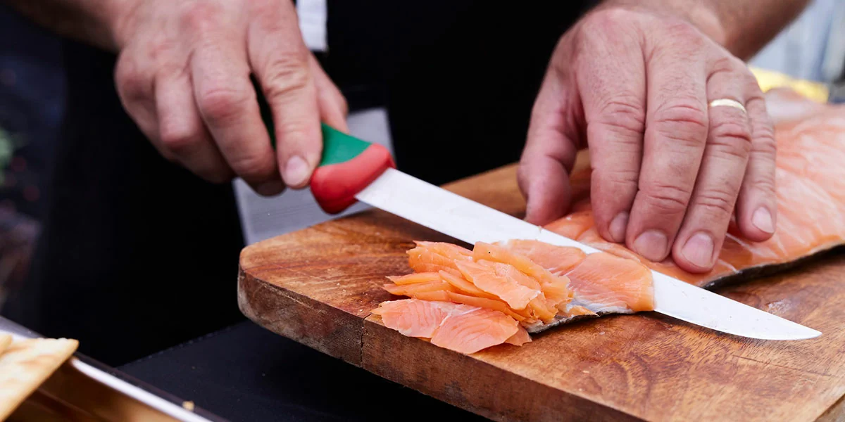 Cold smoked salmon